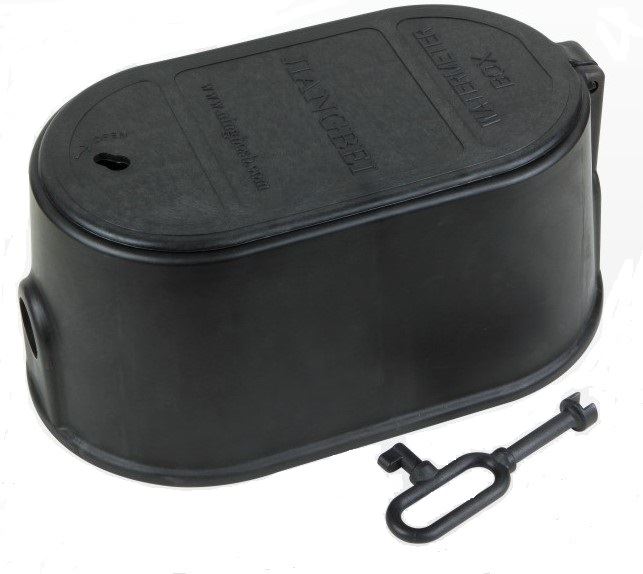 Caja de plástico del medidor de agua